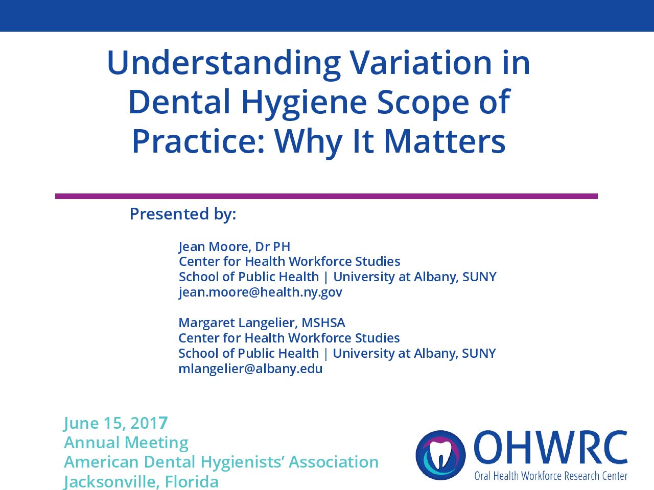 Understanding Variation in Dental Hygiene Scope of Practice: Why It Matters